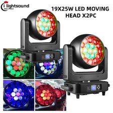 2XHigh Quality Disco Light 19x25W Rgbw Zoom Led Moving Head Wash Light for stage