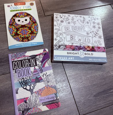 Canvas Painting Kit Ages 8+ Plus 2 Coloring Books