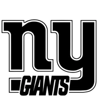 Outlined New York Giants Word Stencil