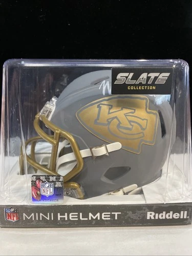 Kansas City Chiefs Signed NFL Mini Helmet Riddell- Mike Caliendo Guard