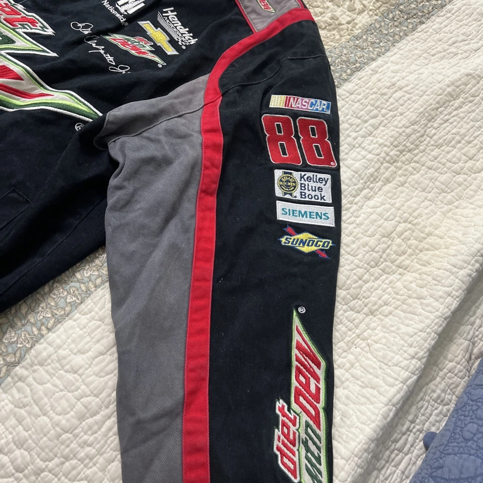 Chaqueta de Carreras NASCAR Diet Mountain Dew Dale Earnhardt Jr De Colección Talla Grande  Foto 4 de 4
