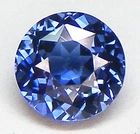 EXCELLENT CUT ROUND 5.1 MM. CEYLON BLUE SAPPHIRE LAB CORUNDUM