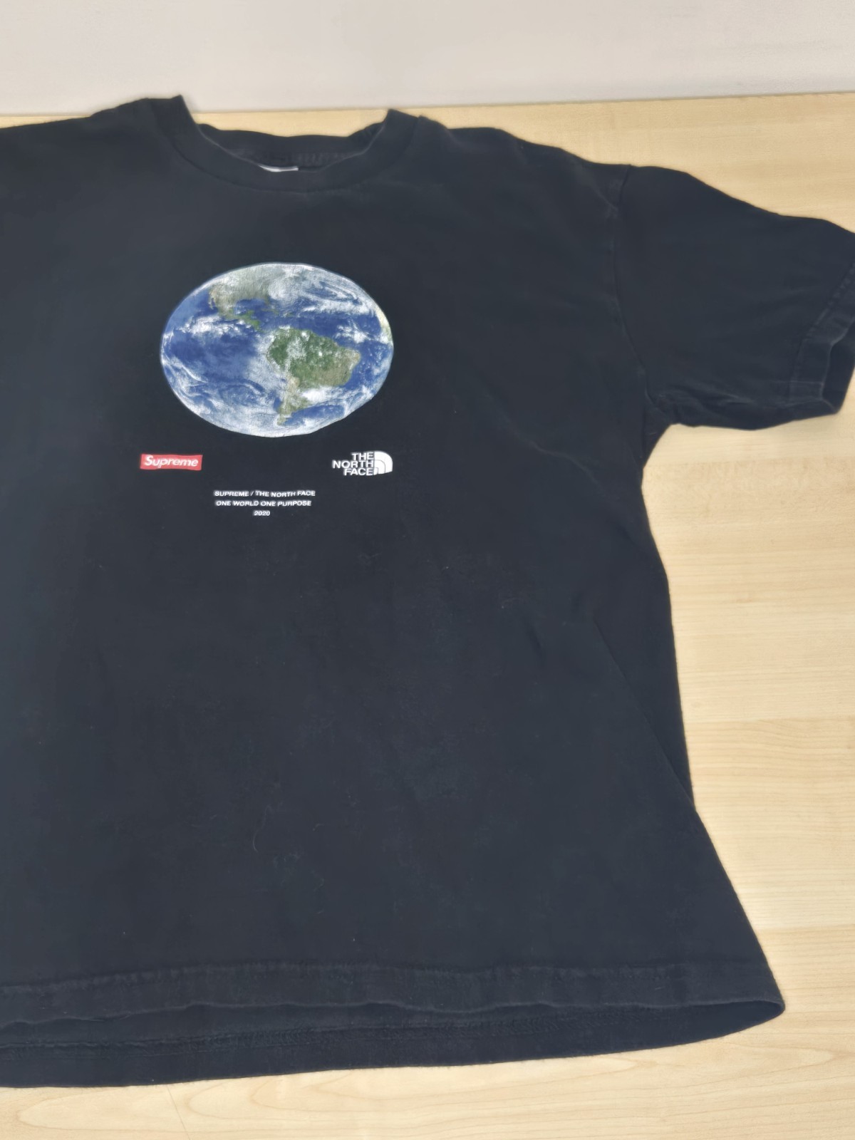 Supreme X The North Face One World Tee Black Mens Siz… - Gem