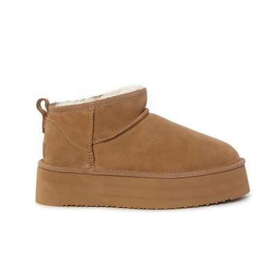 UGG Women AUS Sheepskin Ultra Mini Platform Suede Boots