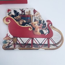 Vintage Hallmark Christmas Cards Set Of 18 Cards 19 Envelopes-Santa's Sleigh