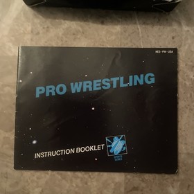 Pro Wrestling Nintendo Entertainment System NES Game Box and Manual
