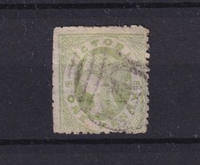 Australia Victoria State QV 1860 Yellow Green 1d SG76 Fine Used BP17594