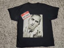 Vintage Men's Eminem Hi My Name Is Slim Shady Tee Shirt XL 90s