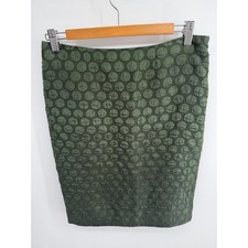Maeve circle textured side zip pencil skirt sz 2