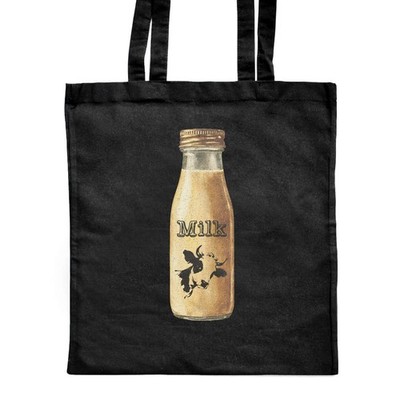 Shopper-Tasche 'Bottle of Milk' klassisch schwarz (ZB00033965)
