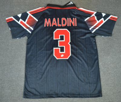 RARE Maldini 3 AC Milan Jersey 1997 98 Sz XL Retro Football