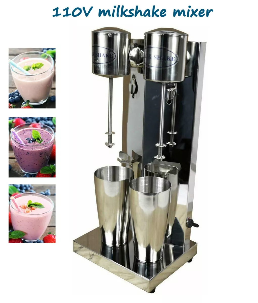 Intsupermai Milkshake Maker Smoothie Maker Blender Stainless Steel, Silver