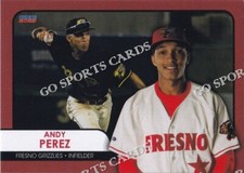 2023 Fresno Grizzlies Andy Perez RC Rookie Colorado Rockies Minor League Cuba
