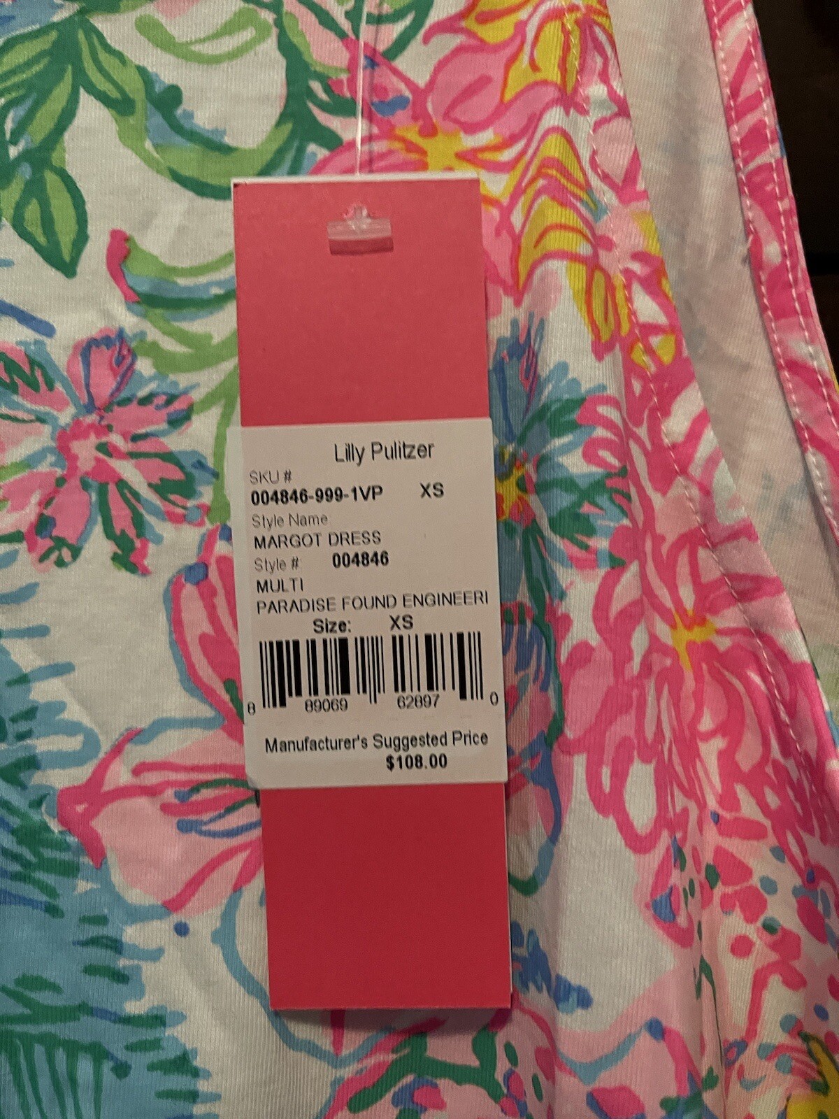 NWT Lilly Pulitzer Margot Dress  PARADISE FOUND Size XS