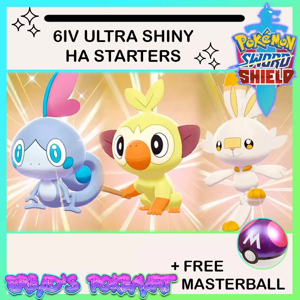 Pokémon Sword and Shield starters Sobble, Scorbunny and Grookey