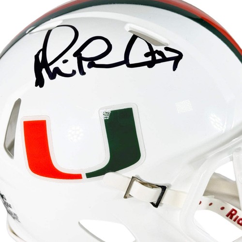 Michael Irvin Signed Miami Hurricanes Speed Mini Football Helmet (Beckett) - Picture 2 of 3