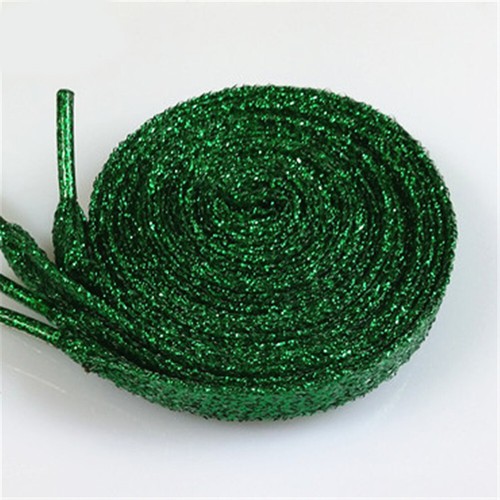 Unisex Flat Glitter Shoelaces Shiny Bootlaces Sneakers Shoe Laces Ropes Strings - Picture 48 of 54