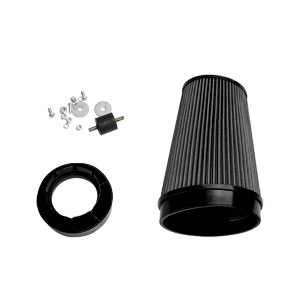 Cold Air Intake System+Heat Shield For 99-06 GMC/Chevy V8 4.8L/5.3L/6.0L Black