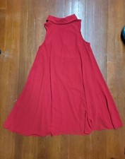 Chaps Red Holiday Dress women's work, party, wedding