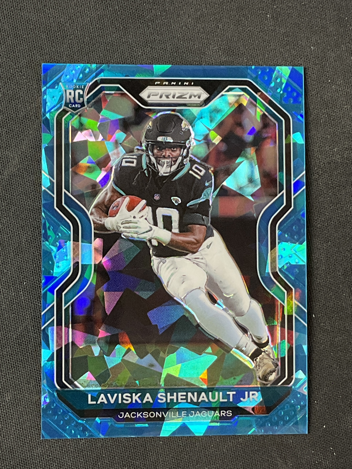 2020 Panini Prizm #350 Laviska Shenault JR. Jaguars Blue Cracked Ice RC! /99