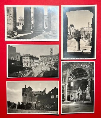 5 x Foto AK ROM in Italien um 1930 Stadtansichten mit Peterskirche  ( 149109 - Bild 1 von 2