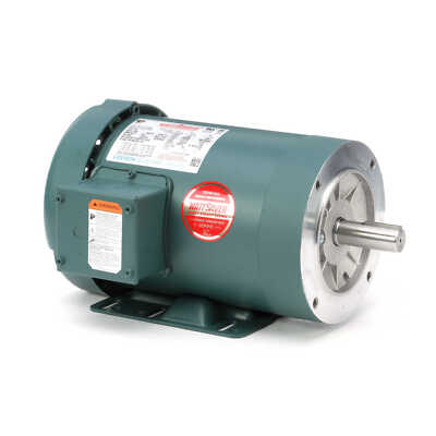 Leeson 121179.00 Electric Motor 1 HP 1760 Rpm 3-PH 230/460 V 143T C143T17FK9E