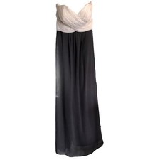 Bill Levkoff Chiffon Sweetheart Crossover Empire Dress Strapless Formal- Size 4
