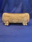 Vintage McCoy Shawnee Art Pottery  White Matte Elf Gnome Log Planter