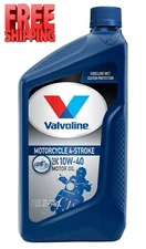 Valvoline 4-Stroke Motorcycle 10W-40 Conventional Motor Oil 1 QT