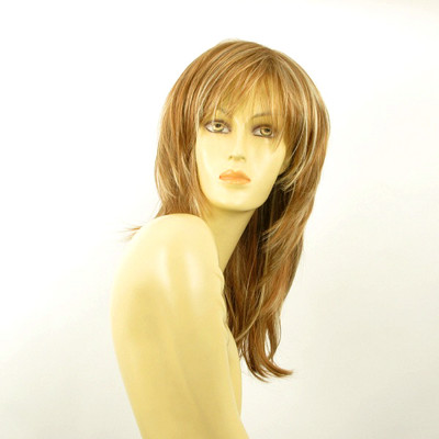 Perruque Femme Mi-Longue Blond Foncé Méché - Ninon F27613 - Synthétique Neuf Avec Étiquettes