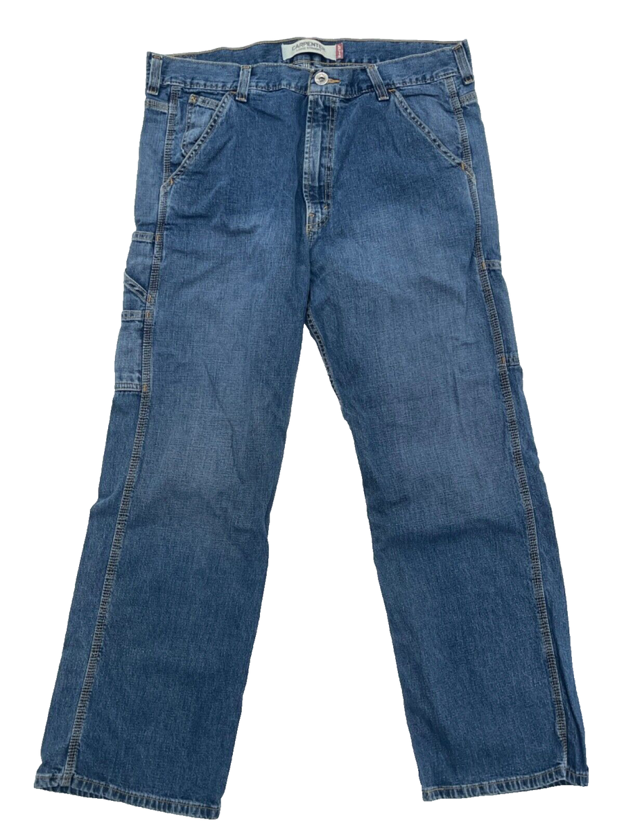 00s Levi's CARPENTER Loose Straight デニム LEVIS CARPENTER LOOSE STRAIGHT BLUE JEANS 38 x 30 38x30 ALL