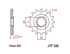JT Front Sprocket 12 12T Tooth Honda CR125R 1987-2003 Replacement