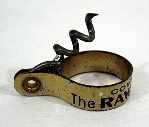 Old The Rawleigh Man Giveaway Finger Pull Adv Sughero Freeport IL - Foto 4 di 7