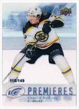 2017-18 UPPER DECK ICE '07-08 RETRO ICE PREMIERES CHARLIE MCAVOY ROOKIE 118/149