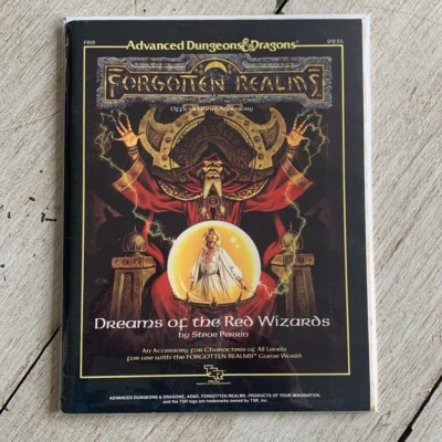 FR6 DREAMS OF THE RED WIZARDS W/MAP! 1988 Dungeons & Dragons 1st Ed Module