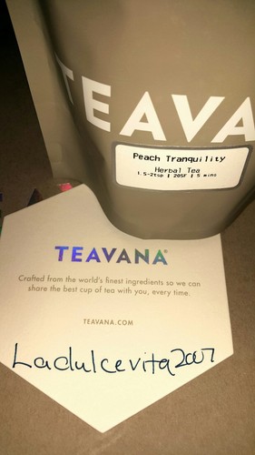 NEW! RARE! 1 POUND TEAVANA 🍑🍑 PEACH TRANQUILITY HERBAL TEA 🌈 SEALED GRAY BAG - Picture 4 of 10