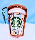 brand new starbucks travel mug/cup ceramic ornament 2015 Washington DC New