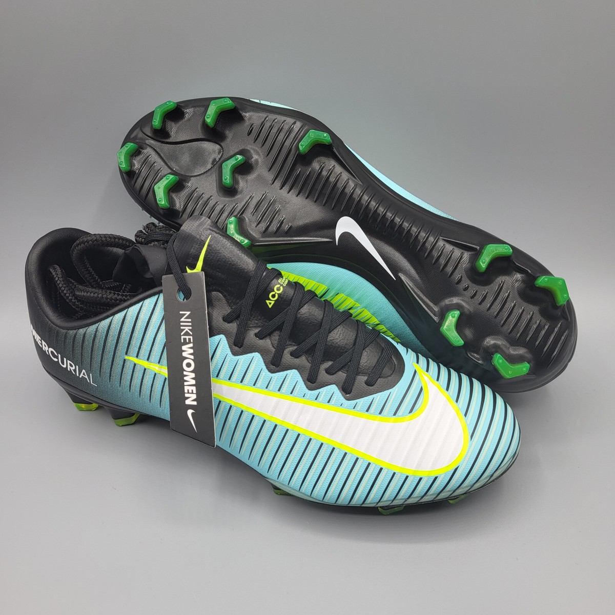 Nike Mercurial Vapor 11 XI FG Blue Soccer Cleats Women's Size 8