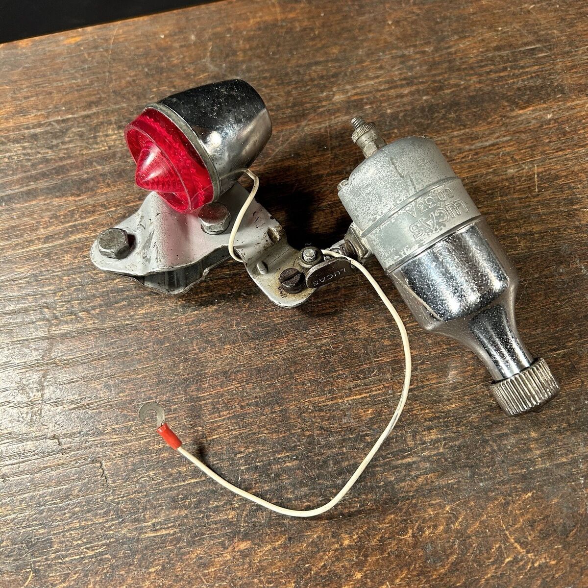 Vintage Bicycle Light Lucas CD33A Dynamo Made in England Vintage Bicycle Light Lucas CD33A Dynamo Made in England
