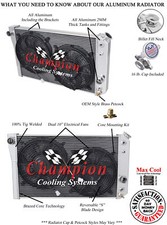 Kr Champion 2 Row Radiator2 10 Fans - 1984 - 1990 Corvette Small Block V8 Eng