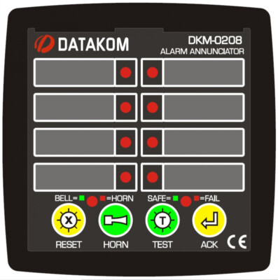 DATAKOM DKM-0208 Alarm Annunciator, 8ch, AC supply