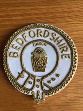 Mark Master Mason Provincial Apron Badge - Bedfordshire Junior Overseer