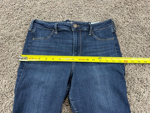 Leggings Hollister Jeans Curvy tiro alto para mujer talla 9S azul denim elástico - Imagen 10 de 14