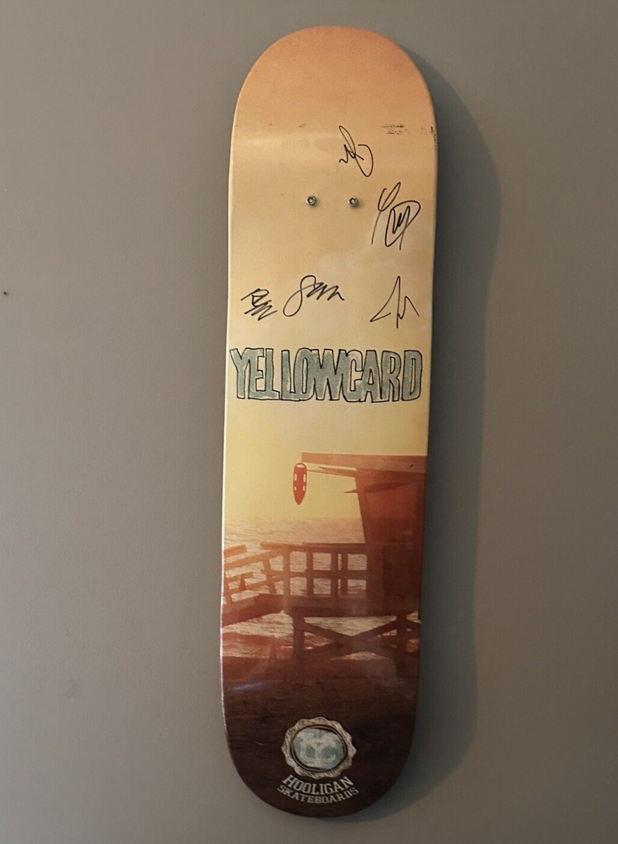 YELLOWCARD Autographed Ocean Avenue Skateboard Deck Signed By 5 | eBay