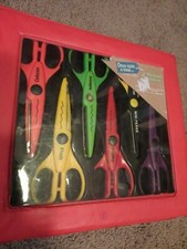 6 pc LOT 6" PAPER EDGER CRAFT SCISSORS SCRAPBOOK