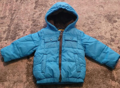 Ted Baker Boys Infant Blue Winter Coat Jacket age 9-12 Months