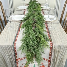 Artgar 6 Ft Christmas Garland - Cedar Garland - Cypress Garland - Real Touch ...