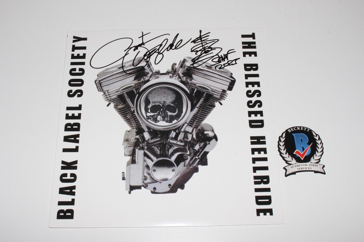 ZAKK WYLDE SIGNED BLACK LABEL SOCIETY THE BLESSED HELLRIDE ALBUM