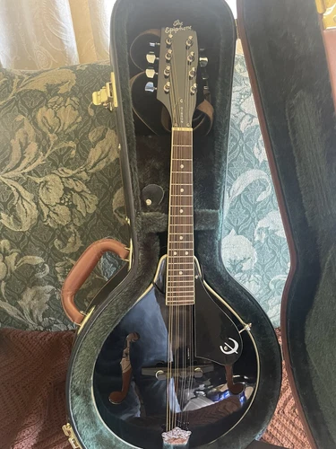 Gibson Epiphone Mandolin 8 String MM 20BK With Original Hard Leather Case