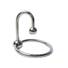 Stainless Steel Sperm Stopper Beaded Ball Glans Ring Cock Penis Ring for Men